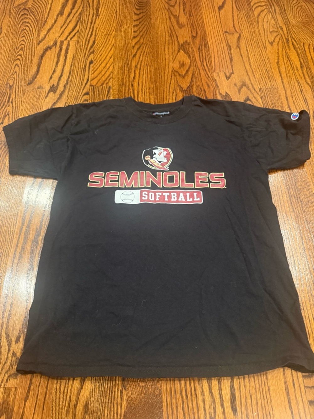 Champion Black Seminoles Softball Graphic Tee